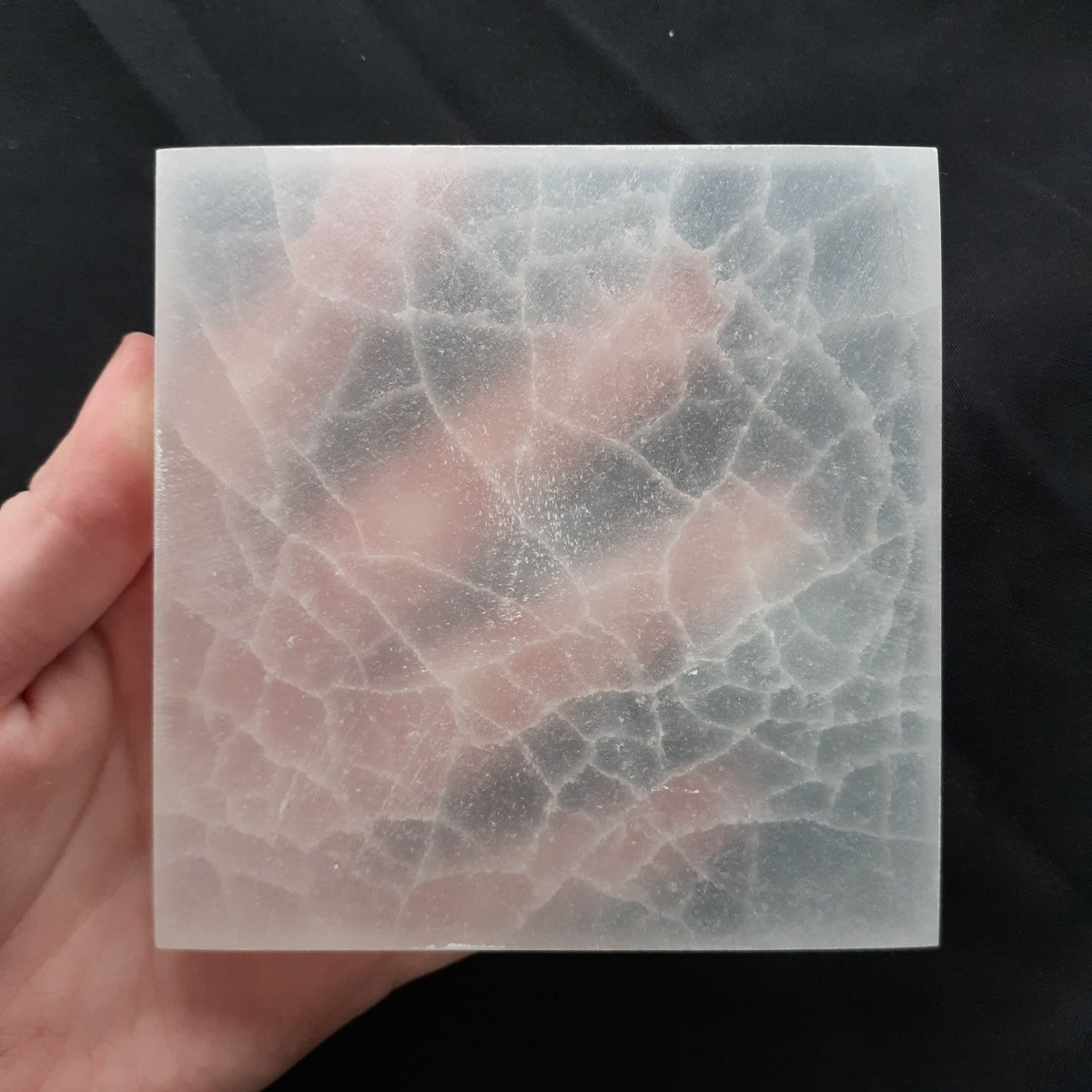 Selenite Charging Plate - Square - 10cm Selenite Charging Plate - Square - 10cm